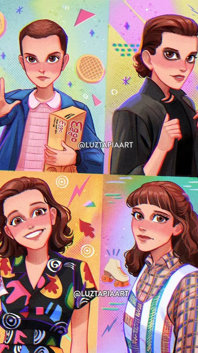 ai character: Stranger things background