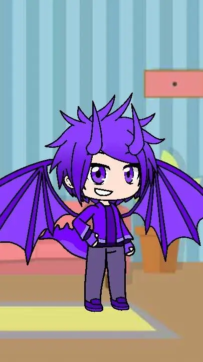 ai character: Durple background