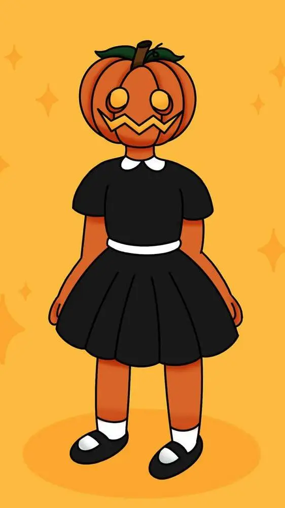 ai character: Jack-o'-Lantern background