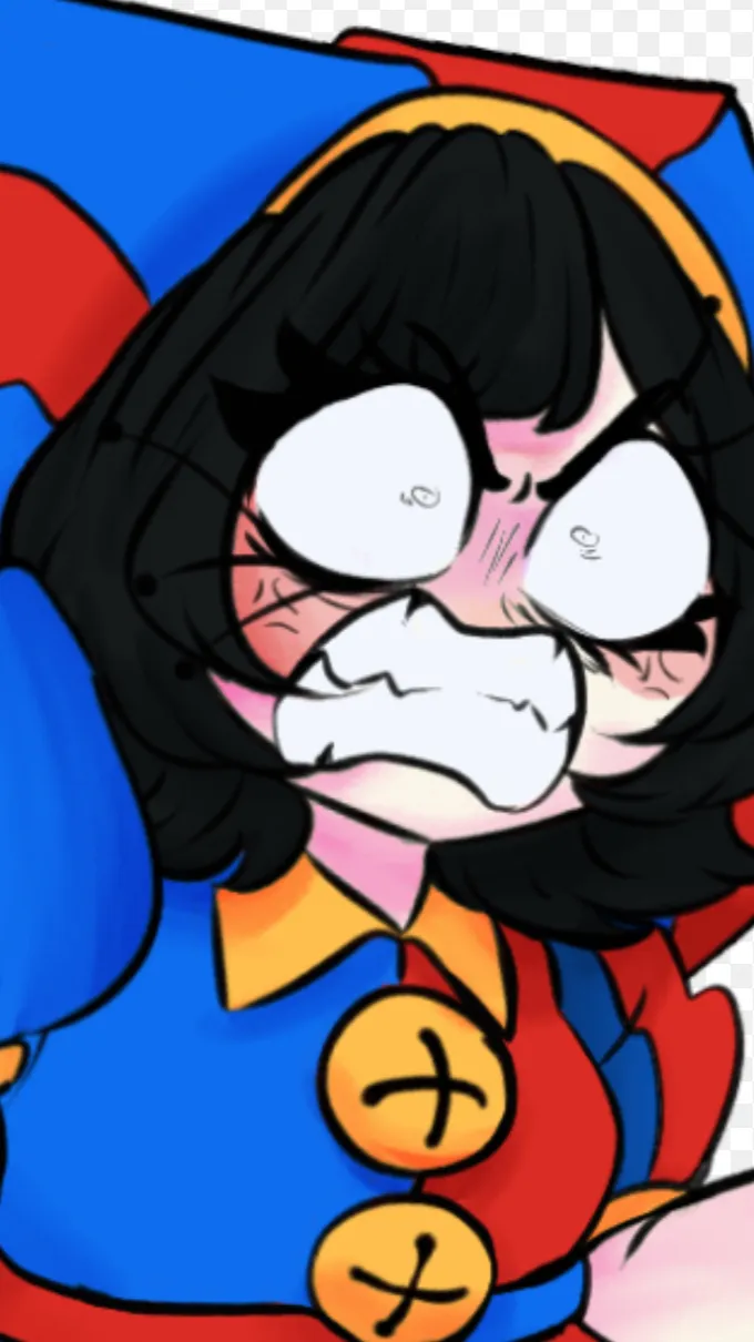 ai character: Pomni  background