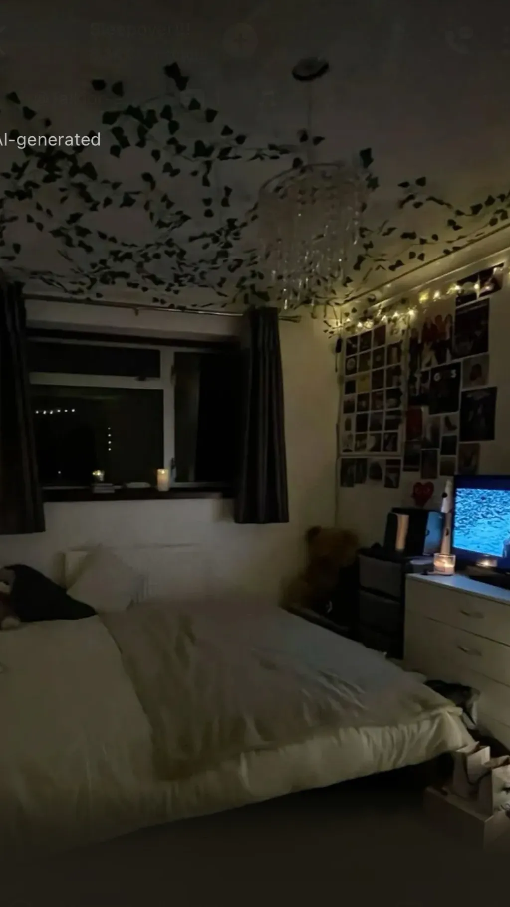 ai character: Sleepover background