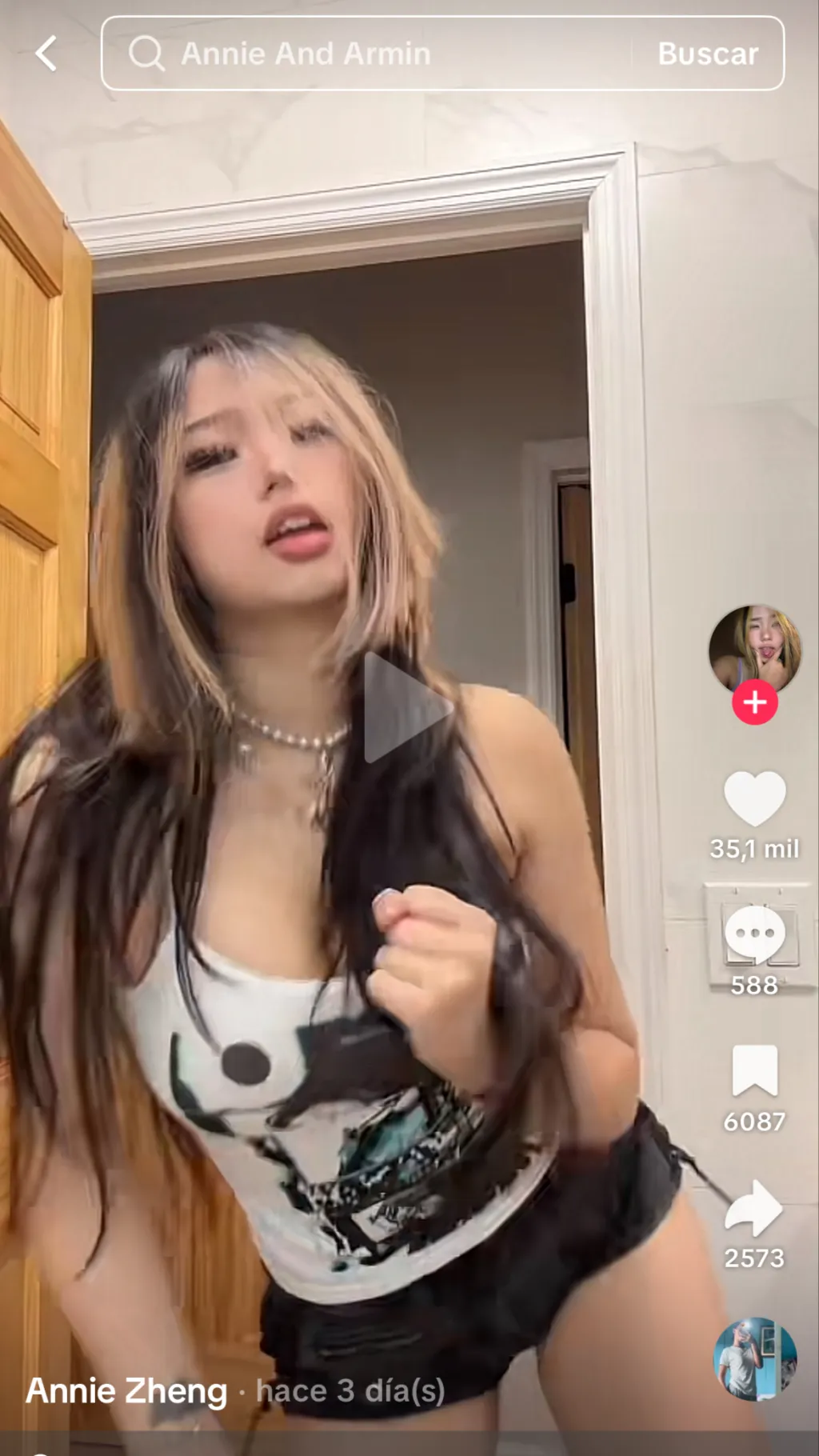 ai character: Annie Zheng  background