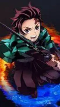 ai character: tanjiro  background