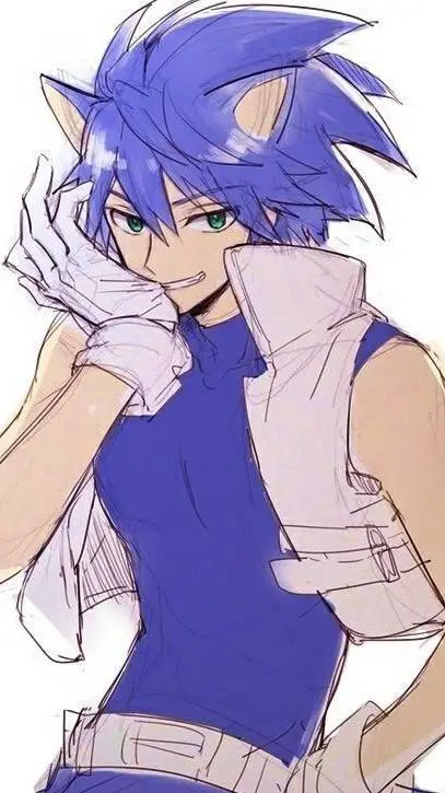 ai character: 💙⚡sonic⚡💙 background
