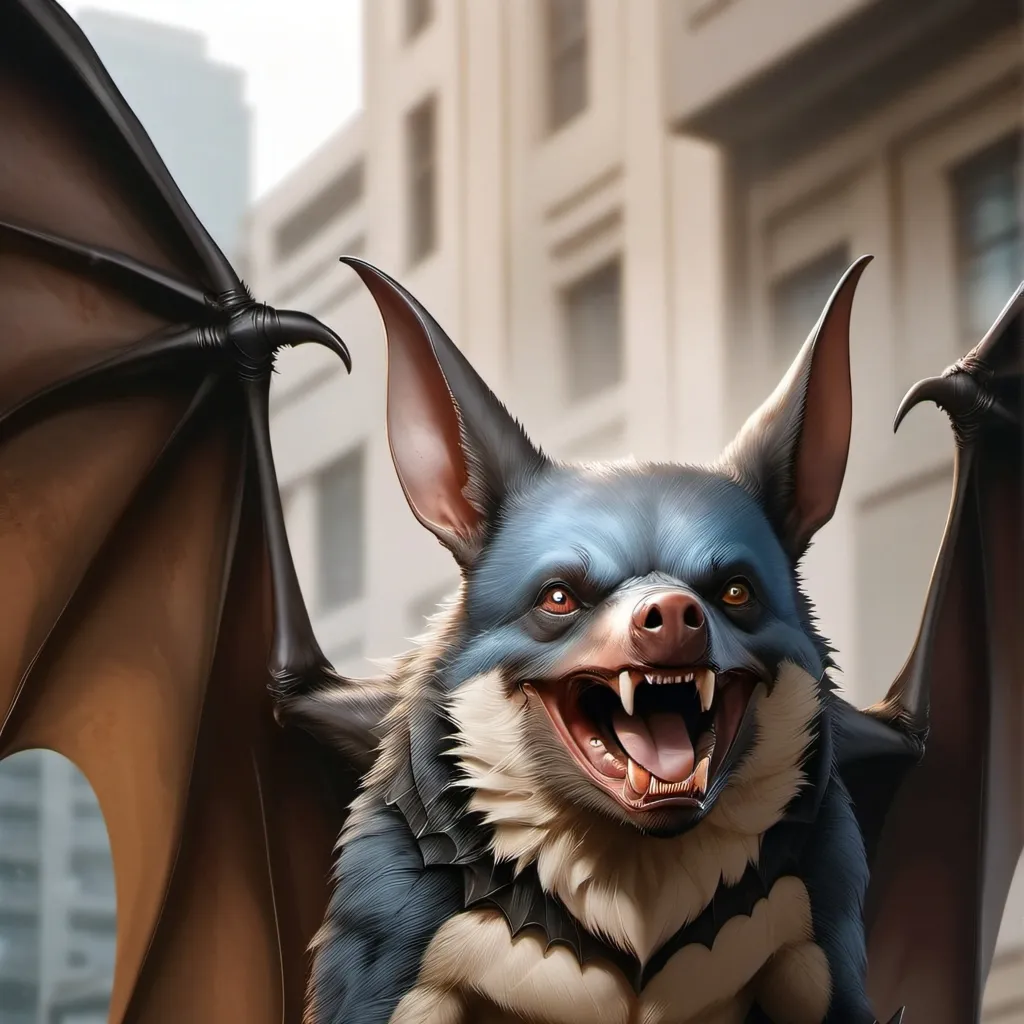 chat with ai character: giant bat girl 