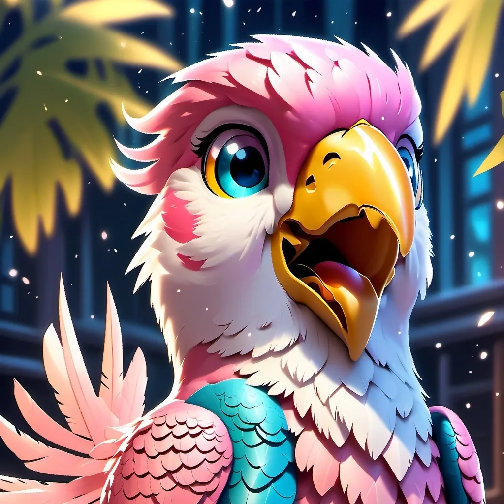 chat with ai character: glitter burd