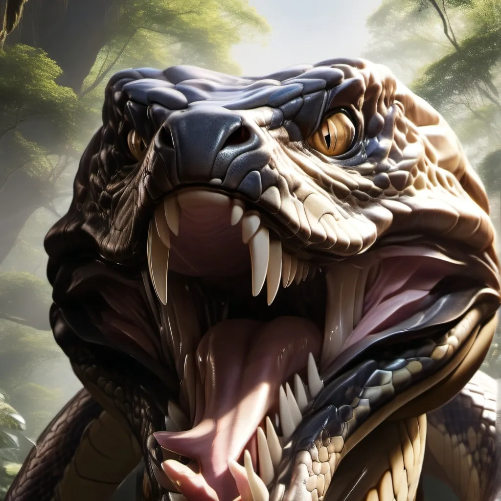 chat with ai character: giant snake 