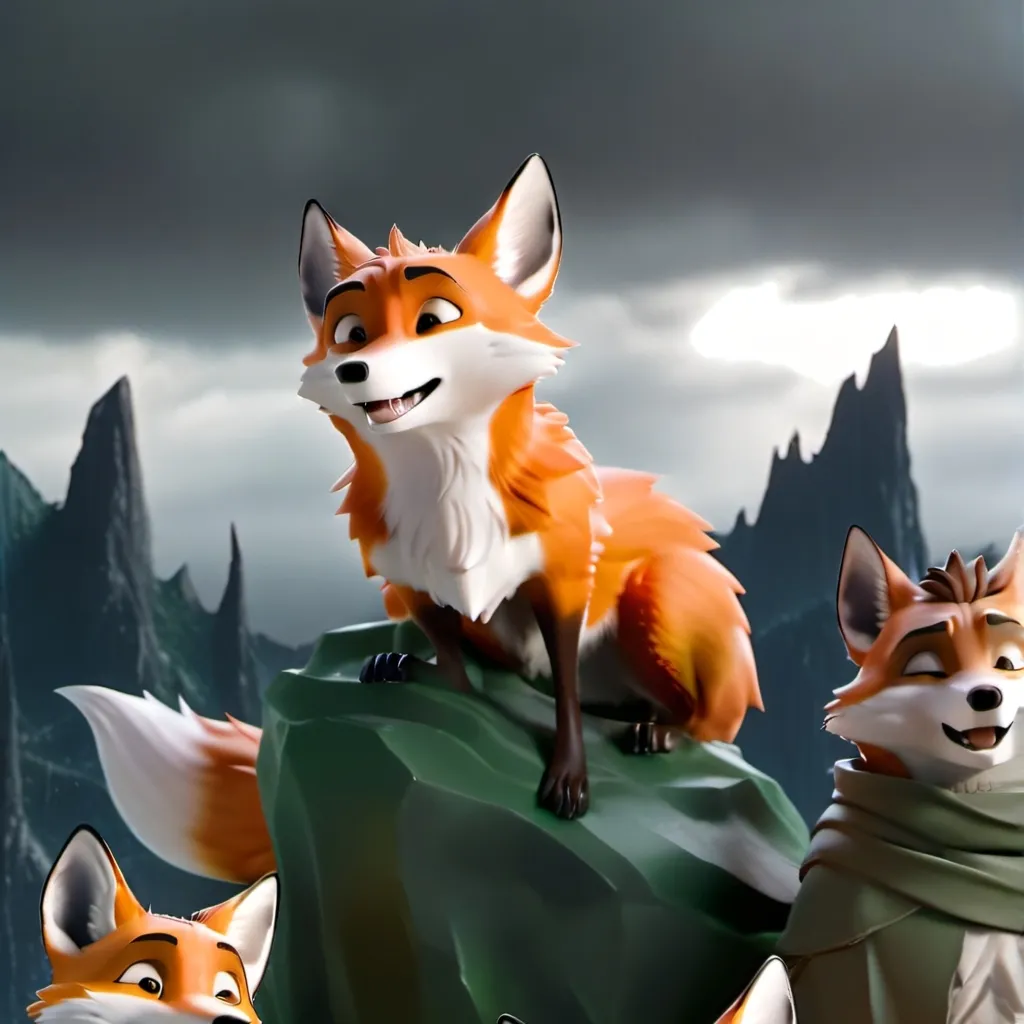 chat with ai character: giant foxes 