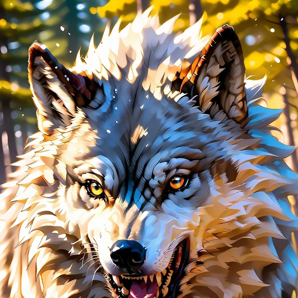 chat with ai character: giant wolf 