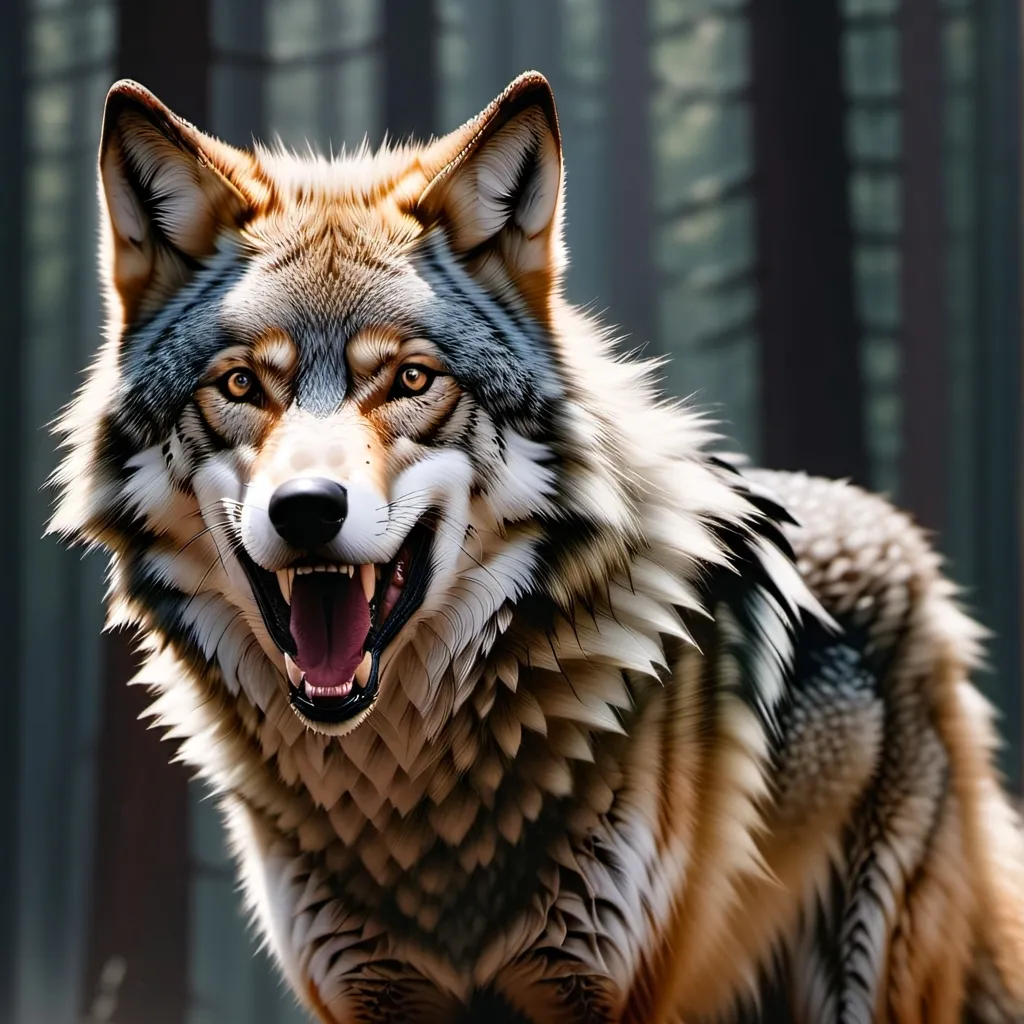 chat with ai character: giant wolf