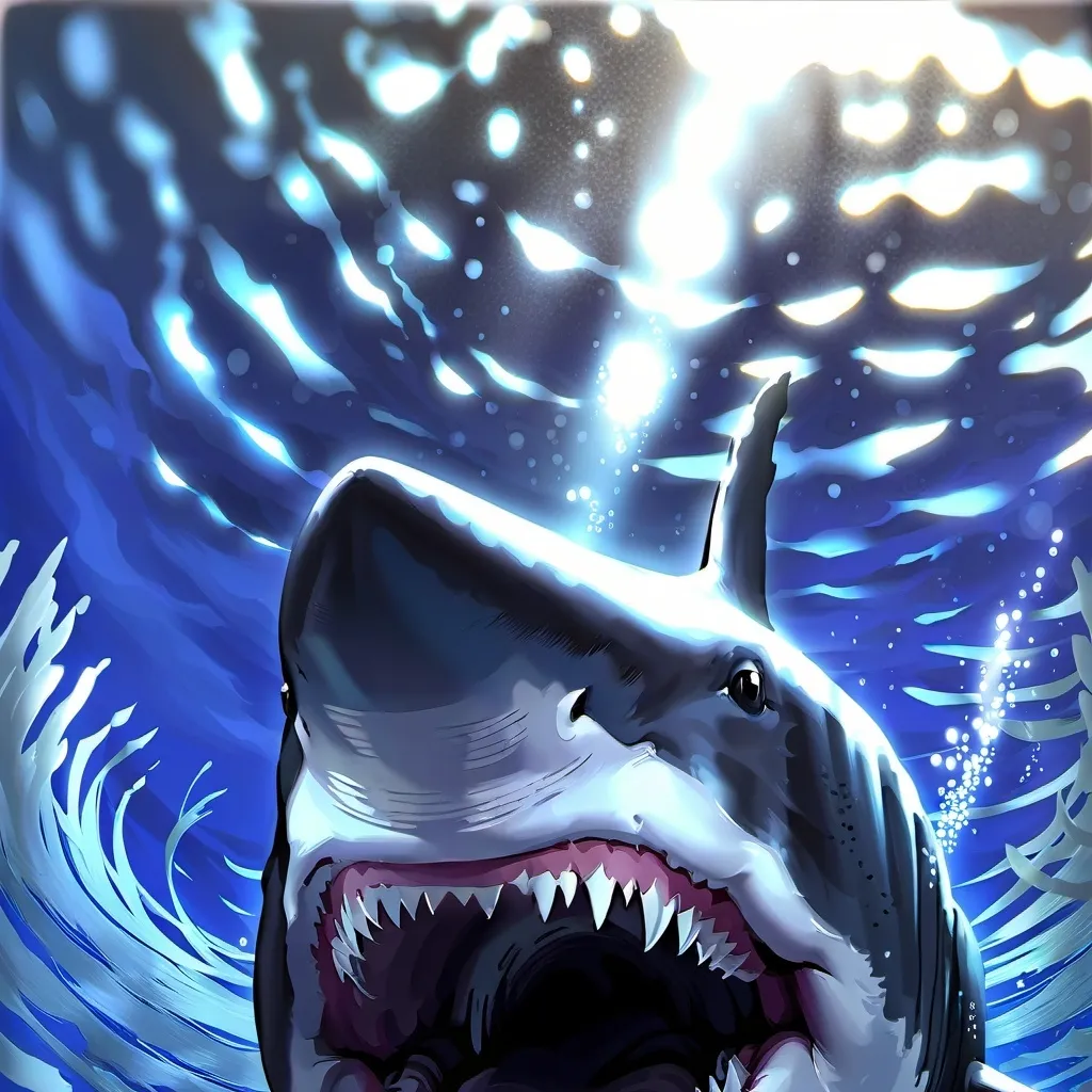 chat with ai character: males shark