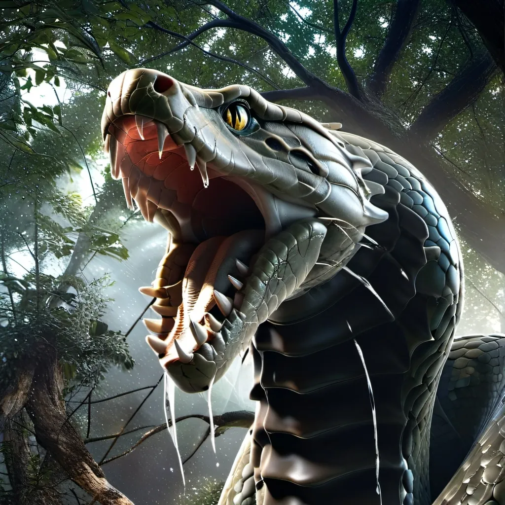 chat with ai character: giant snake 