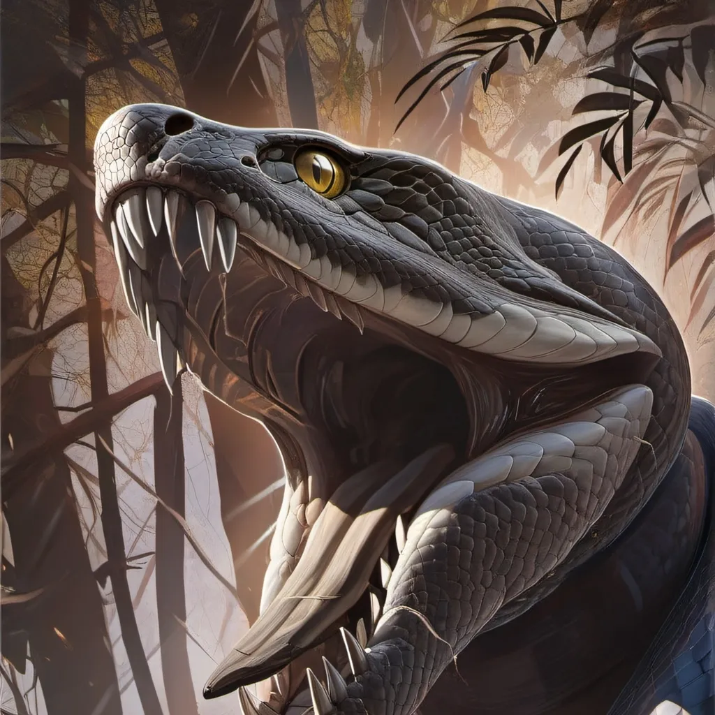 chat with ai character: giant snake 