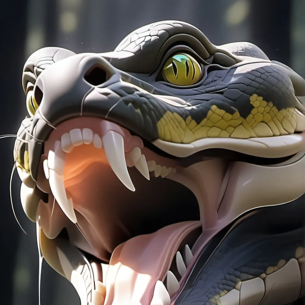 chat with ai character: giant snake 