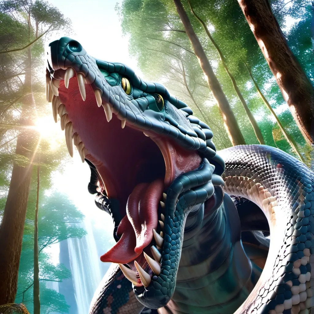 chat with ai character: giant snake 