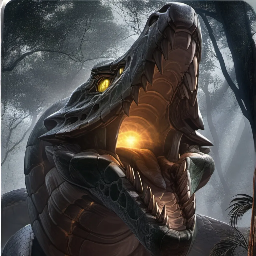 chat with ai character: giant snake 