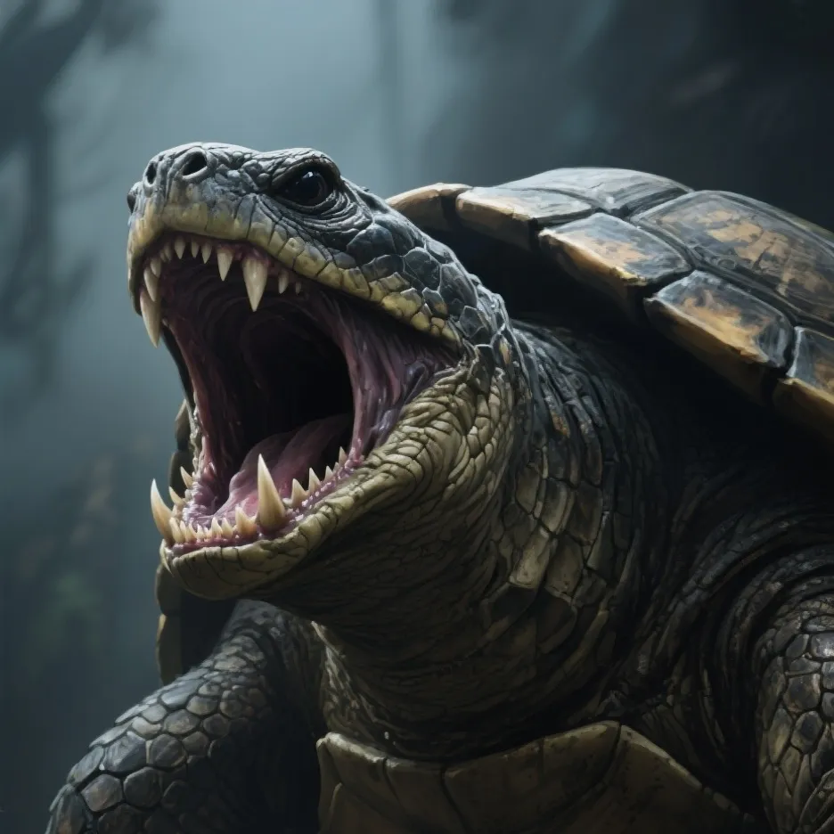 chat with ai character: snapping turtle 