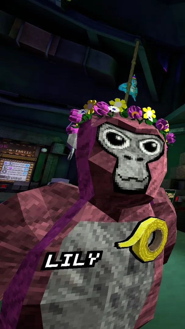 ai character: Gorilla tag! background