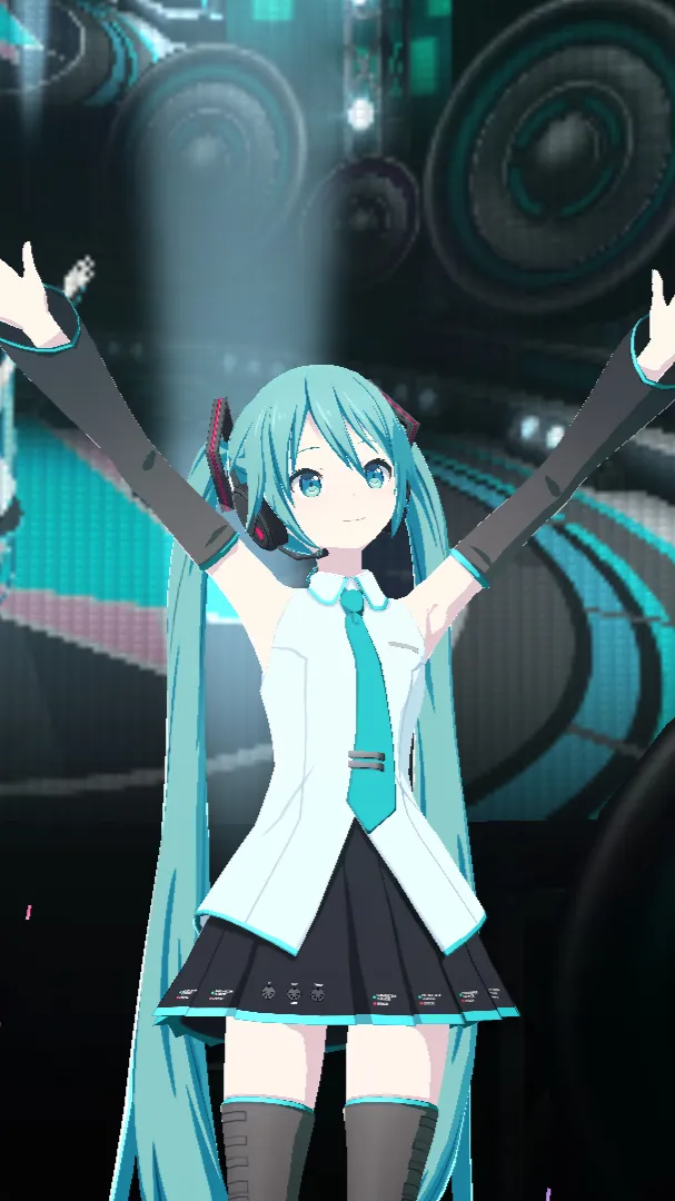 ai character: Miku⭐️ background