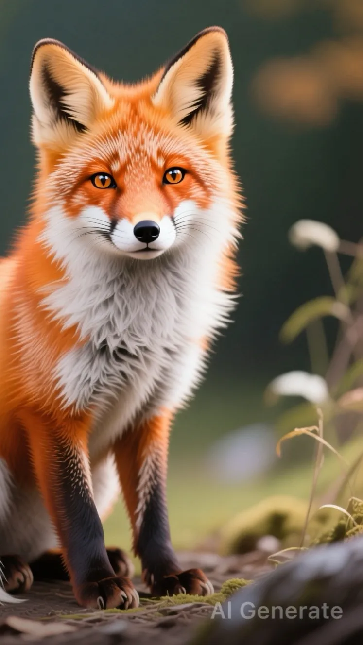 ai character: Fox wear a diaper background