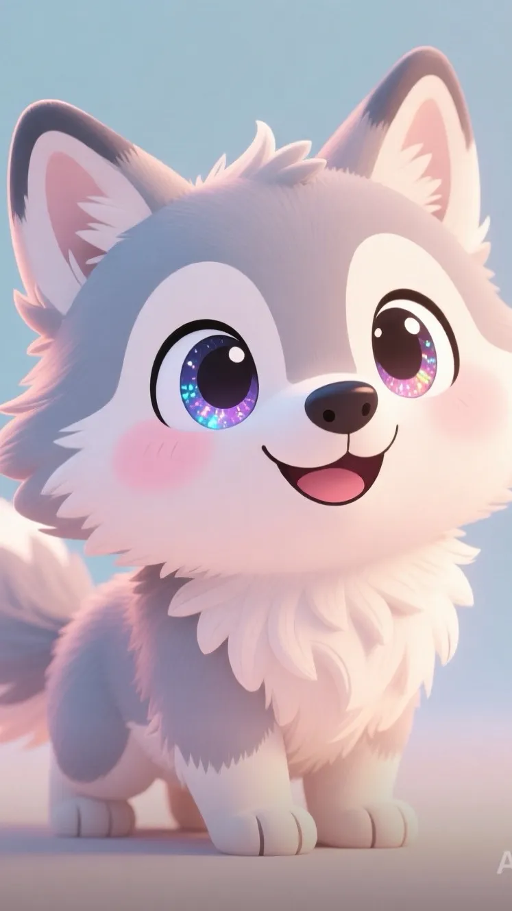 ai character: Wolf love background