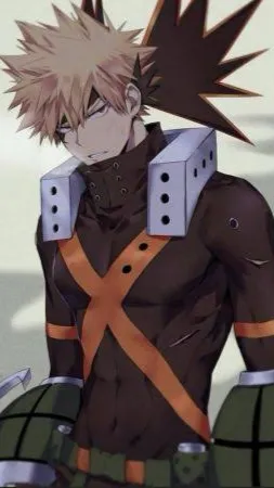 ai character: Pro hero bakugo  background