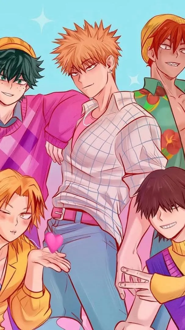 ai character: Mha saja boys background