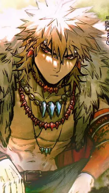 ai character: King bakugo  background