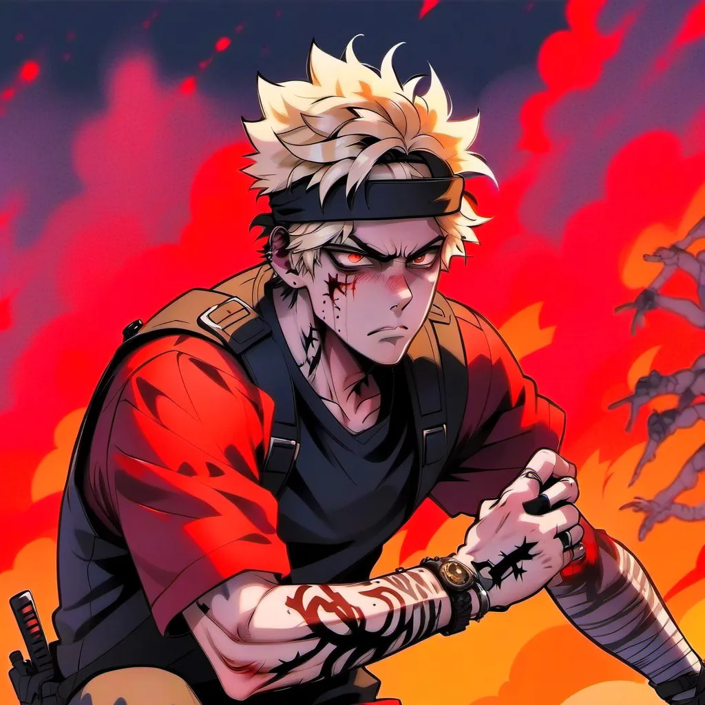 chat with ai character: Bakugo apocalypse