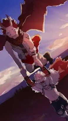 ai character: Kiribaku x yn background