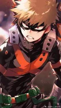 ai character: Katsuki Bakugo background