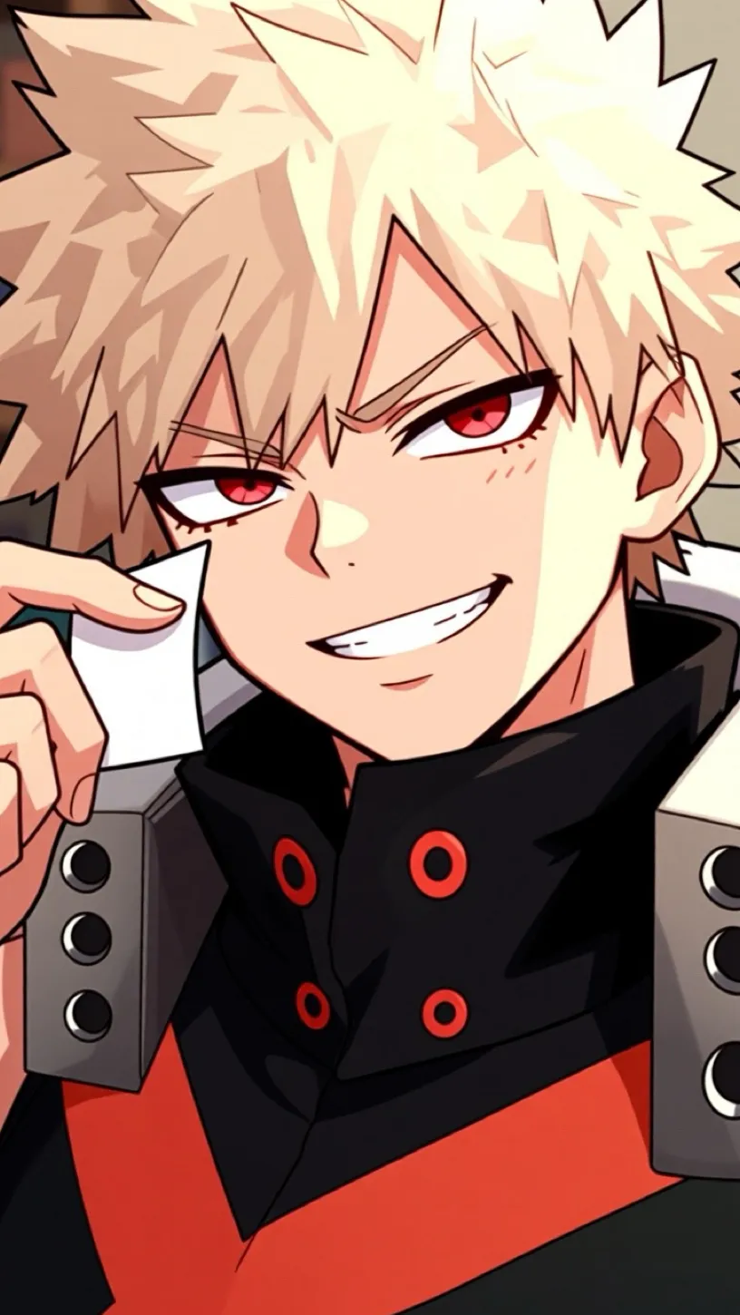 ai character: Katsuki Bakugou background