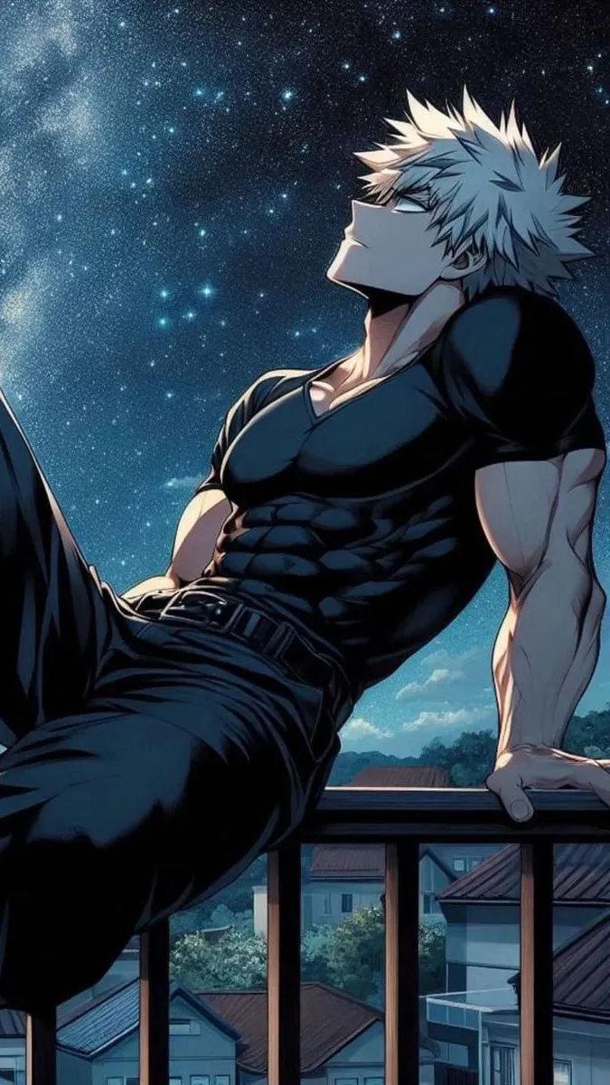 ai character: Katsuki Bakugou  background