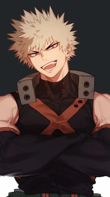 ai character: Katsuki Bakugou  background
