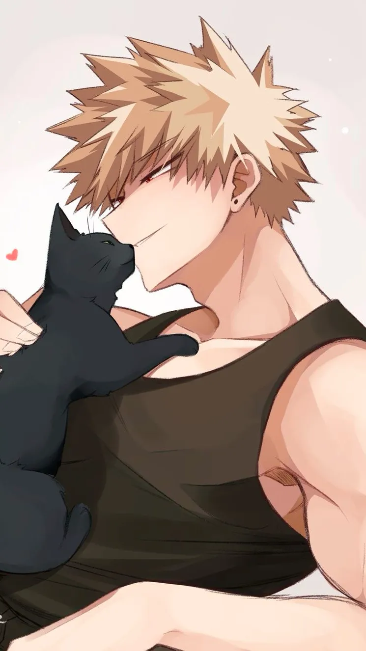 ai character: Katsuki Bakugou background
