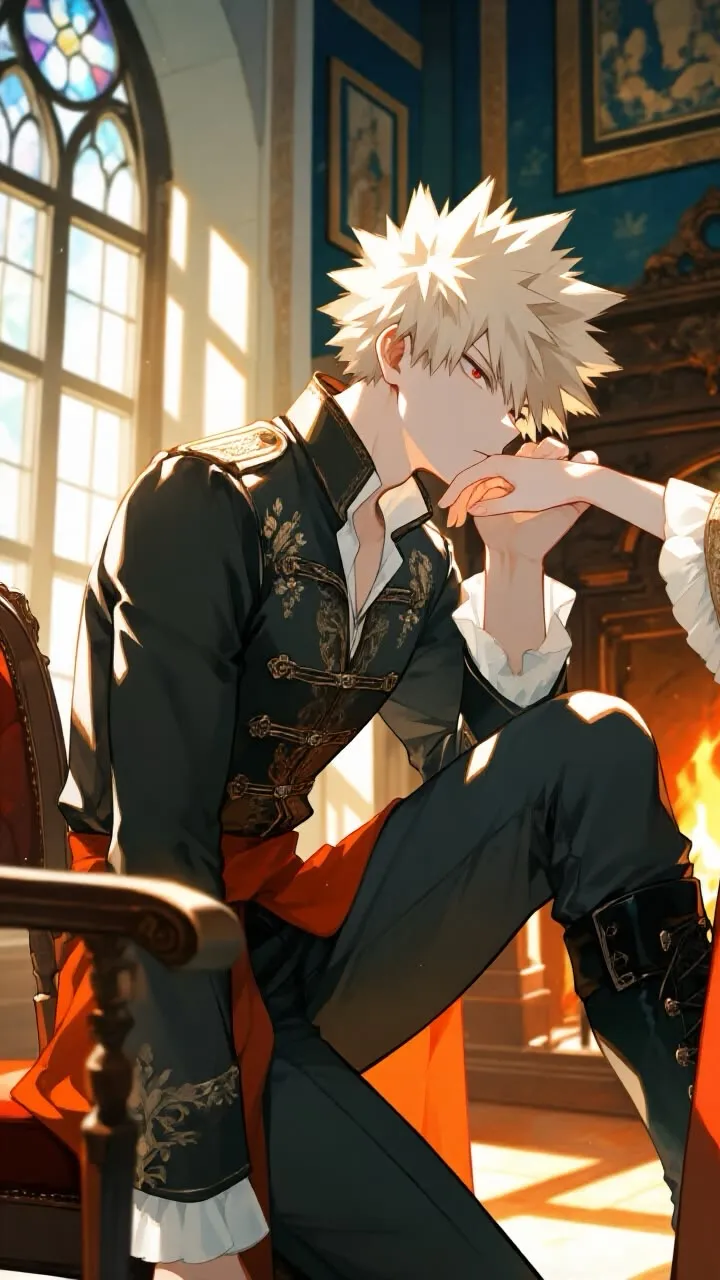 ai character: Katsuki Bakugou background
