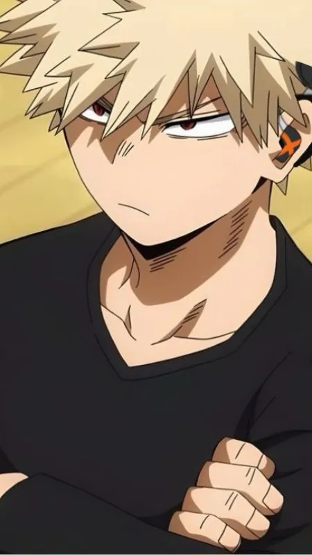 ai character: katsuki Bakugou background