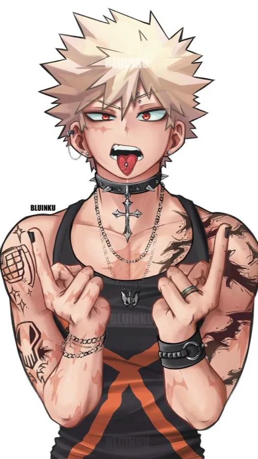 ai character: Katsuki Bakugou background