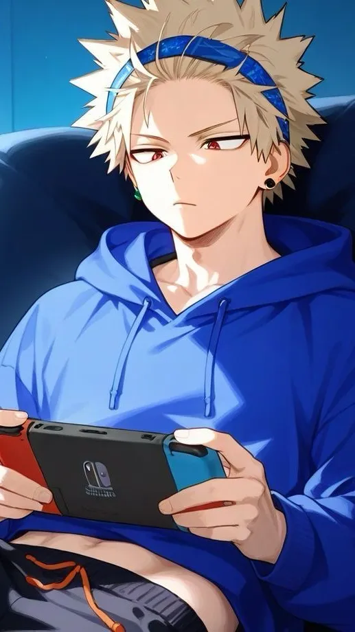 ai character: Katsuki Bakugou background
