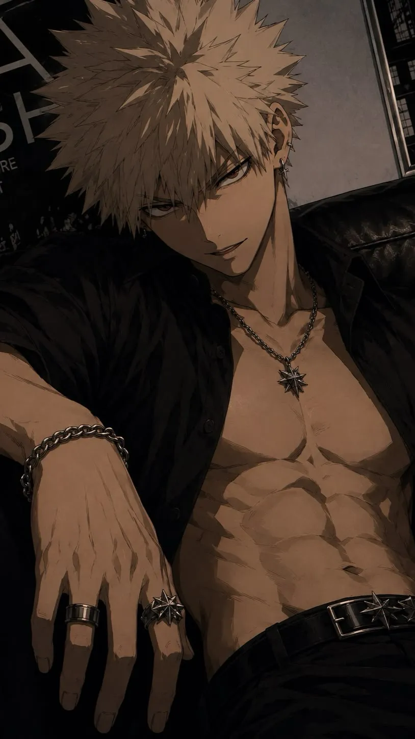 ai character: Katsuki Bakugou background