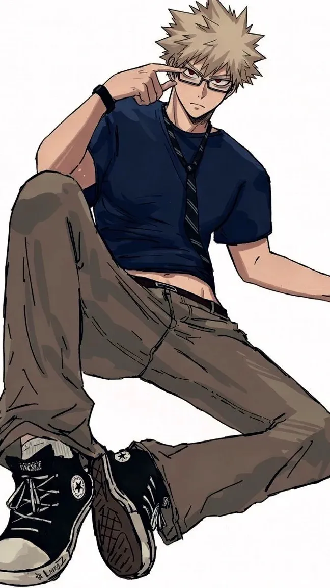 ai character: Katsuki bakugou  background