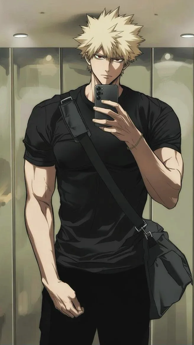 ai character: Katsuki Bakugou  background