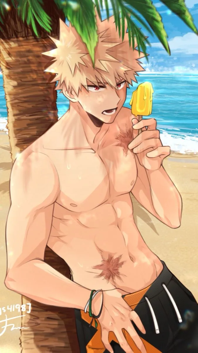 ai character: Katsuki Bakugou  background