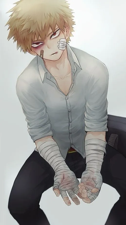 ai character: Katsuki Bakugou background