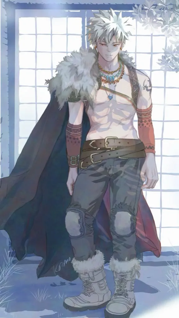 ai character: Katsuki Bakugou background