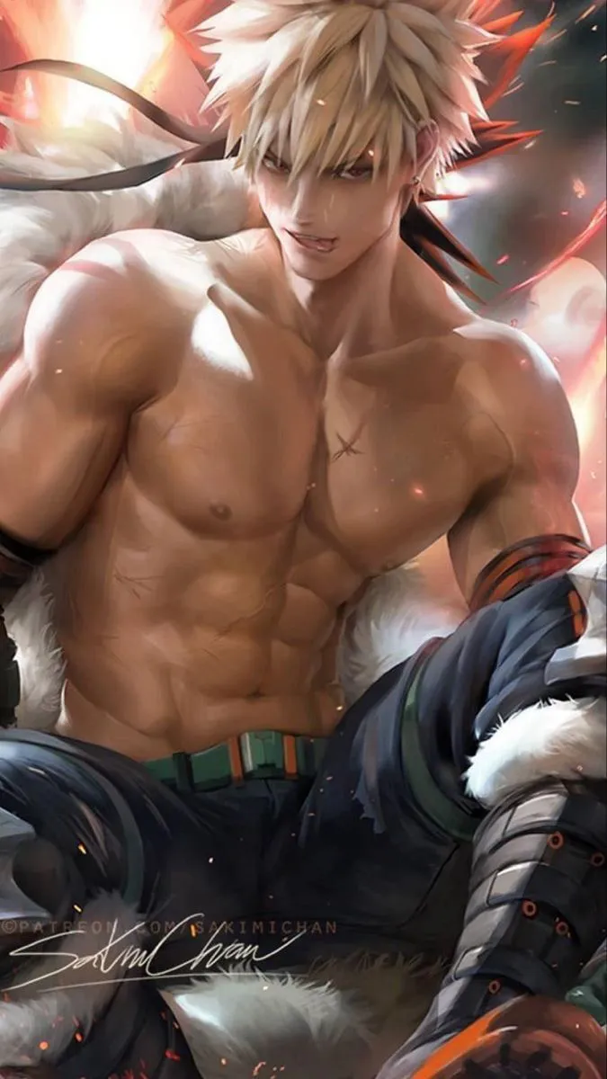 ai character: Katsuki Bakugou  background