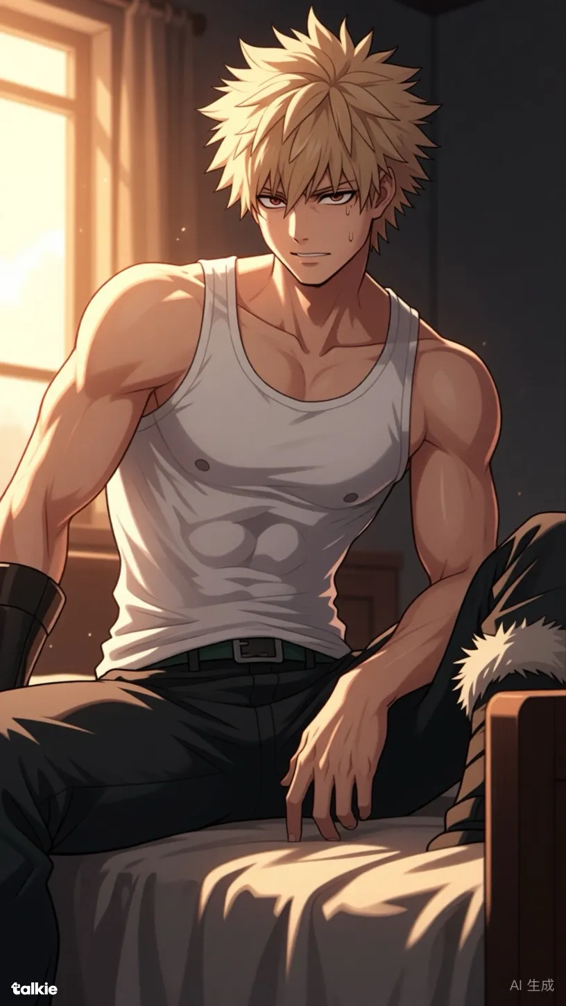 ai character: Katsuki Bakugou  background