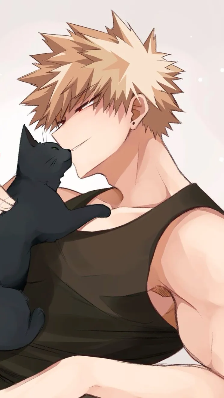 ai character: Katsuki Bakugou background