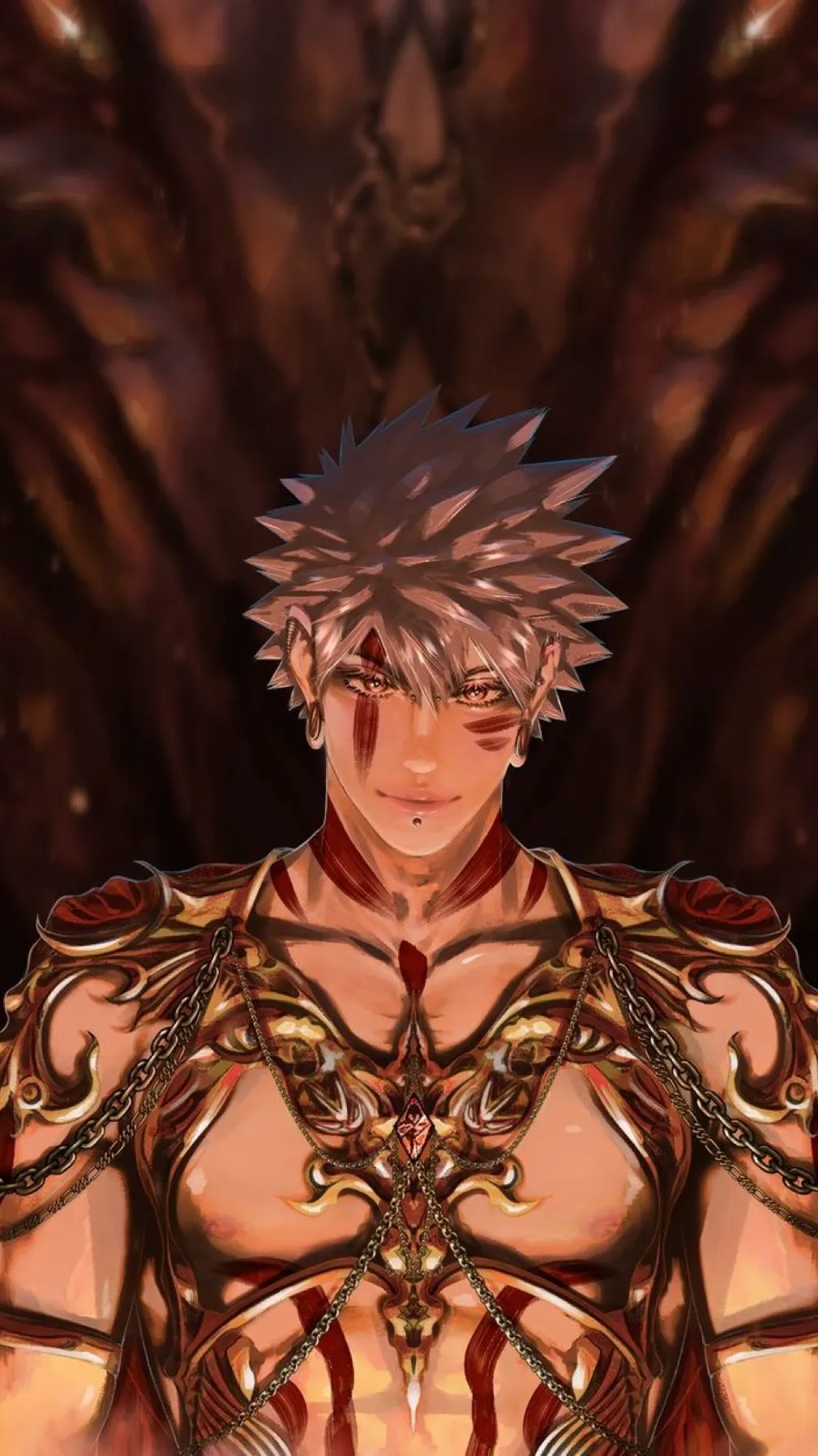 ai character: Katsuki Bakugou  background