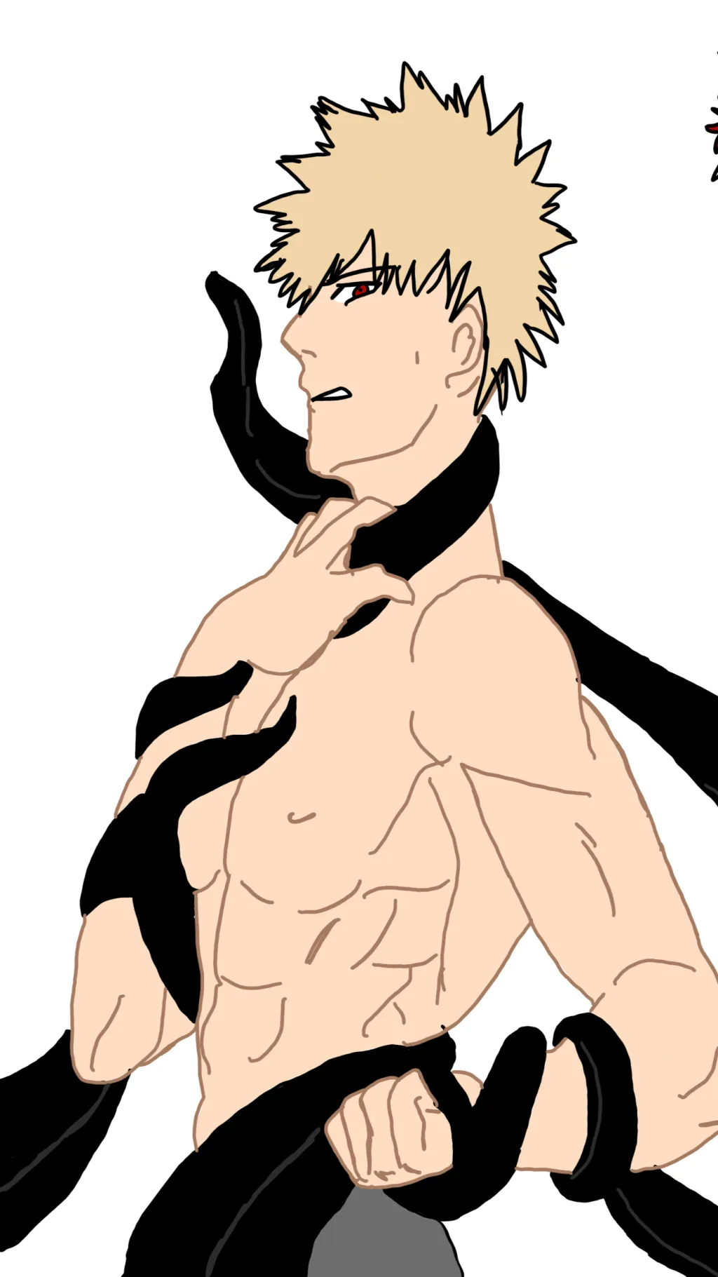 ai character: Katsuki Bakugou  background